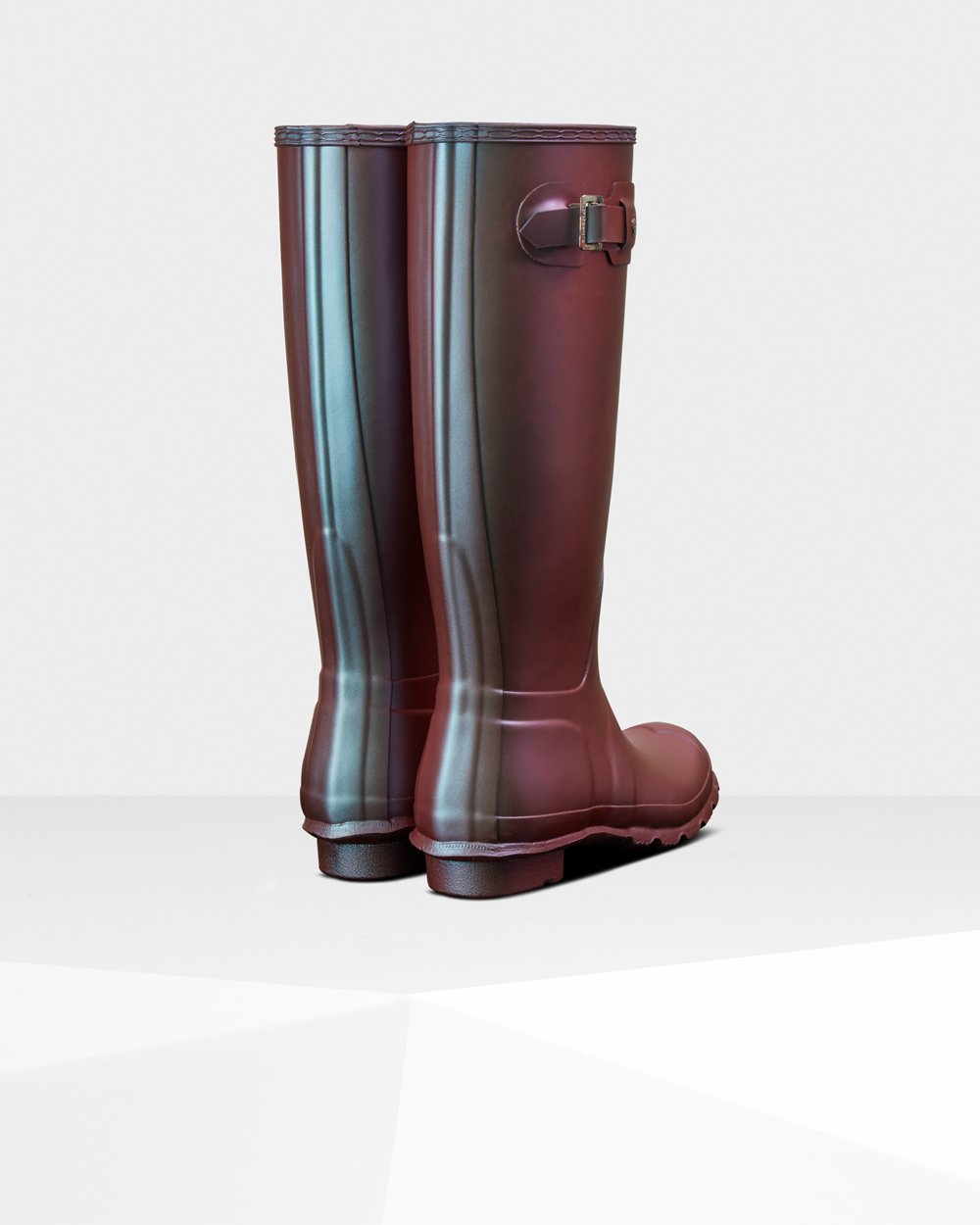 Botas De Altas Hunter Mujer Original Nebula - Azules - Argentina 4185DZMRW